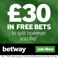 Betway £50 Free Bet