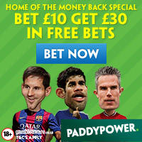 Paddy Power £30 Free Bet Offer