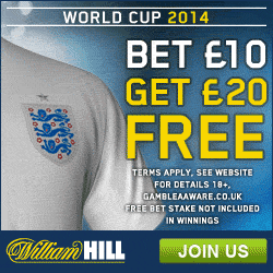 William Hill World Cup Betting